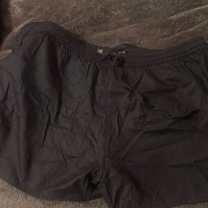 Black Drawstring Shorts